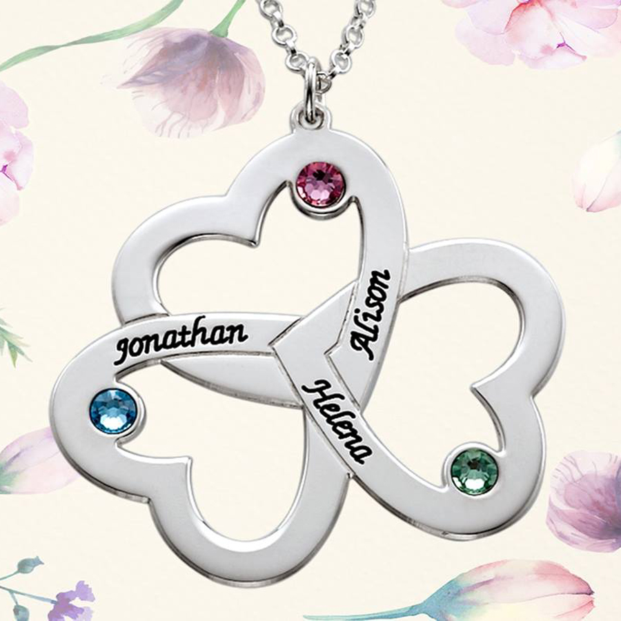 Collana Personalizzata Con Triplo Cuore