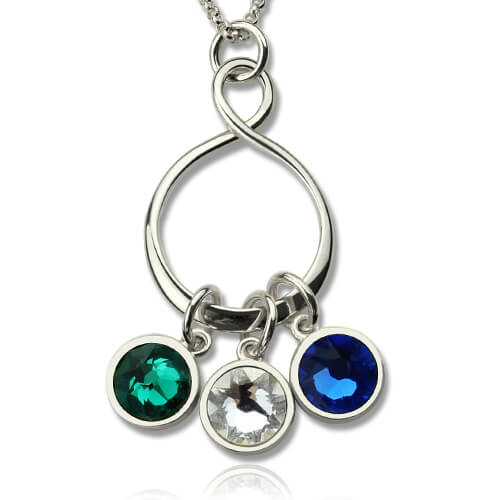 birthstone Infinito Collana