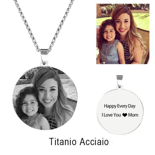 Personalizzata Foto-Collana Round