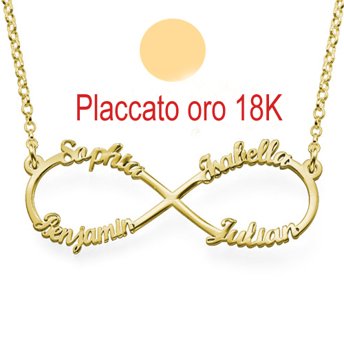 Infinito Collana 4 Nomes