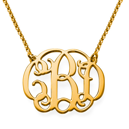 Celebrità monogram necklace