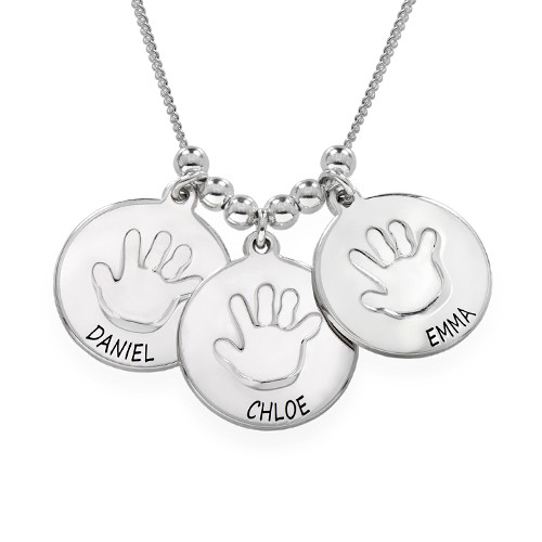 Disco Collana con Bambino handprint