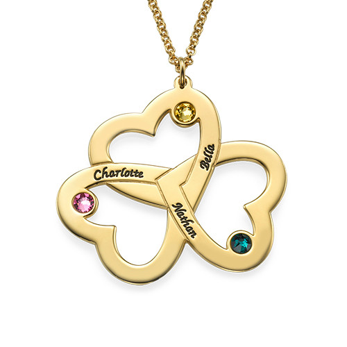 Collana Personalizzata Con Triplo Cuore