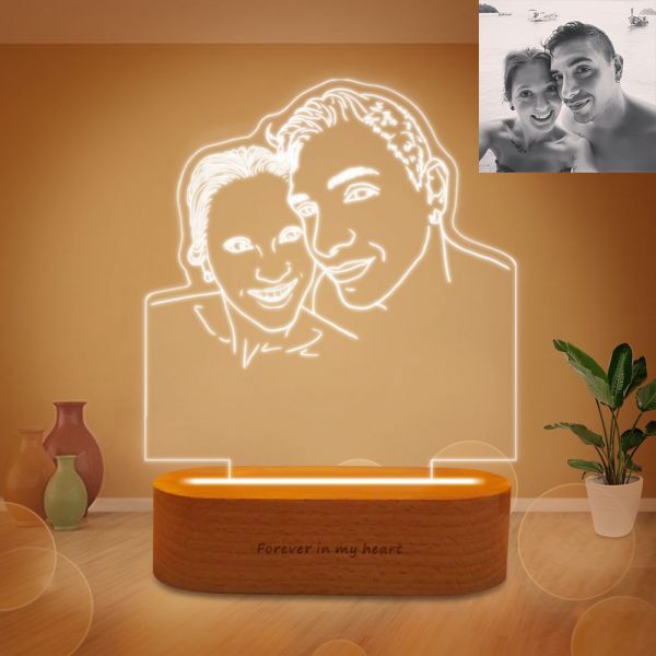 Personalizzata Foto 3D Lampada