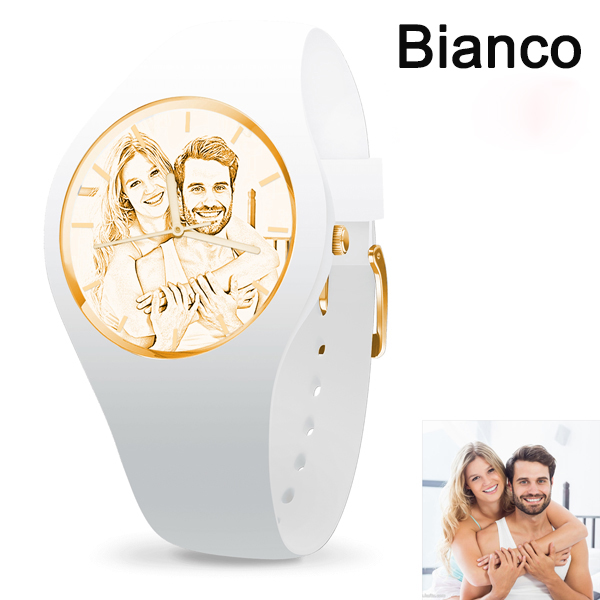 Personalizzata Foto Silicone Impermeabile Orologio