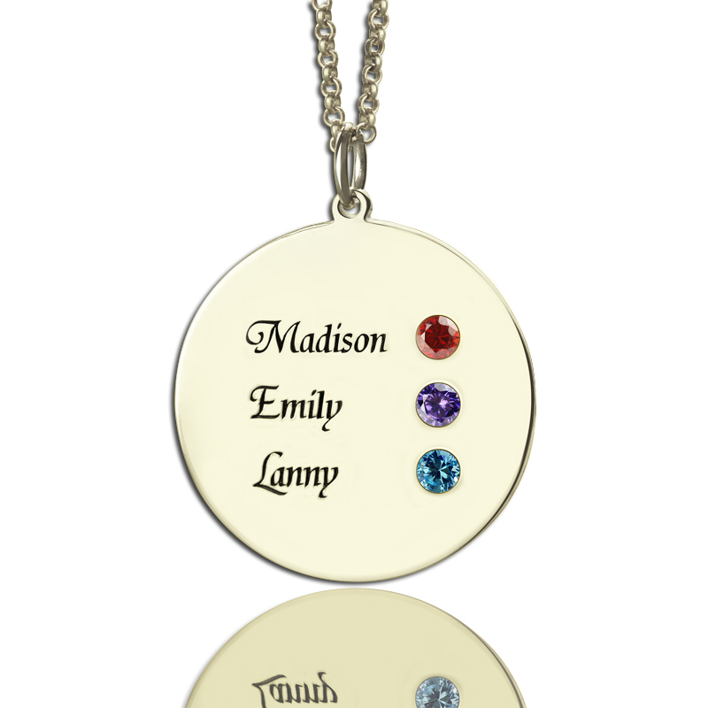 Disco birthstone Collana 