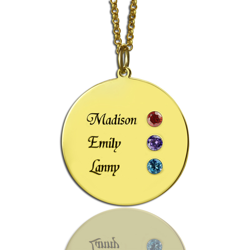 Disco birthstone Collana 