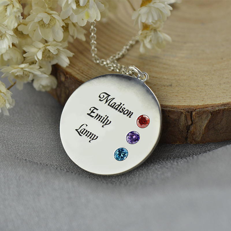 Disco birthstone Collana 