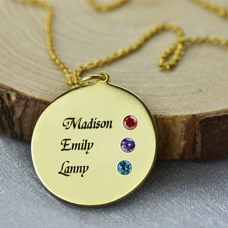 Disco birthstone Collana 